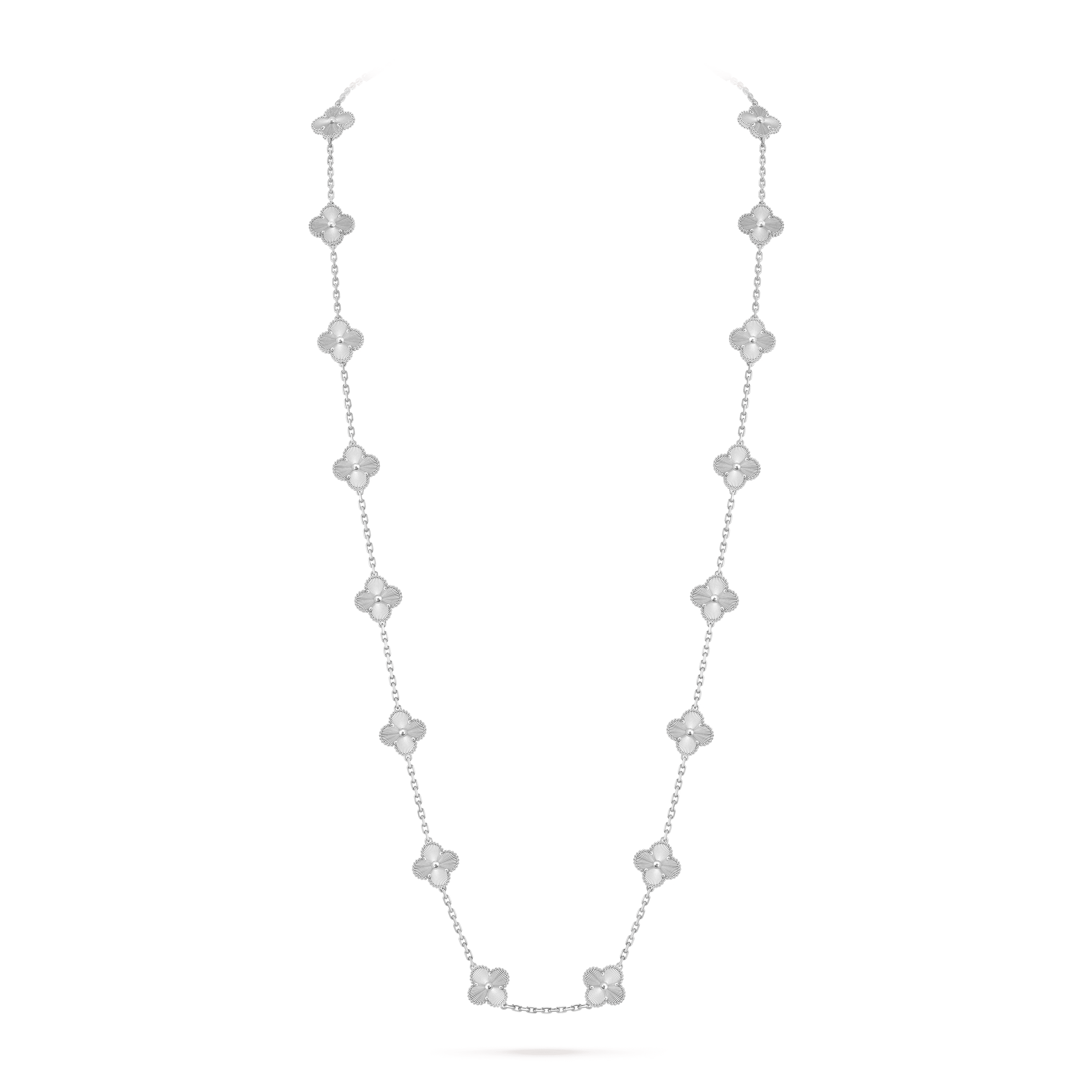 Van Cleef & Arpels. Кольє Vintage Alhambra із білого золота
