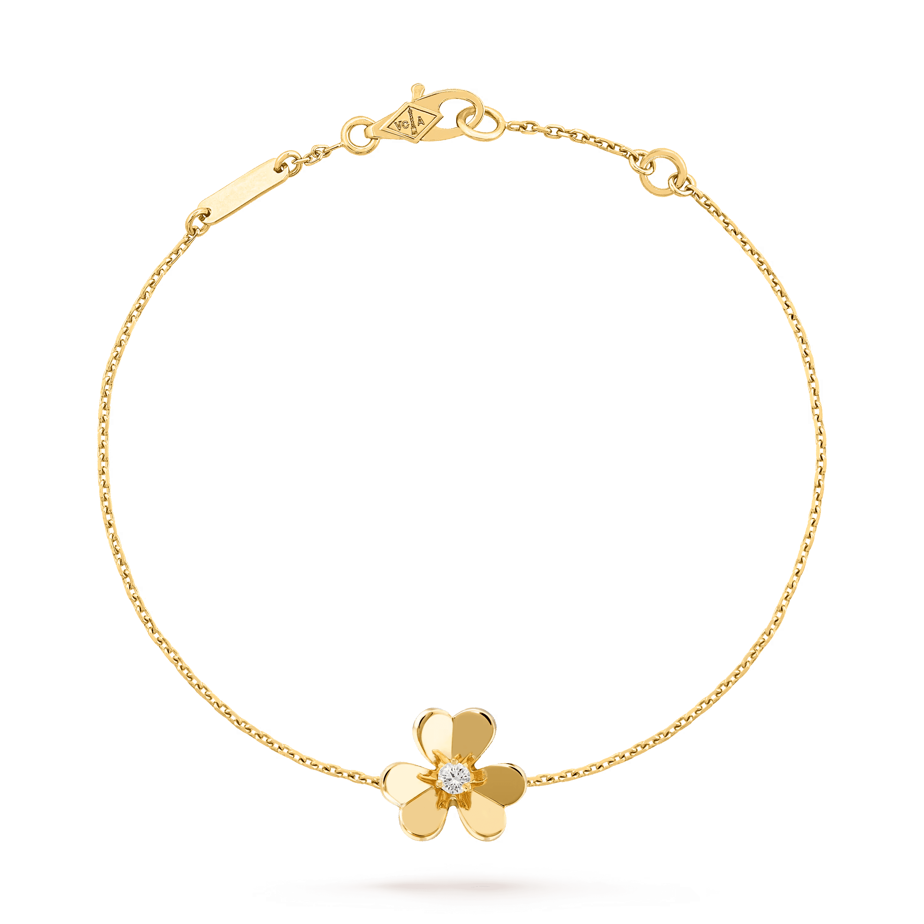 Van Cleef & Arpels. Браслет Frivole, мініатюрна модель із жовтого золота