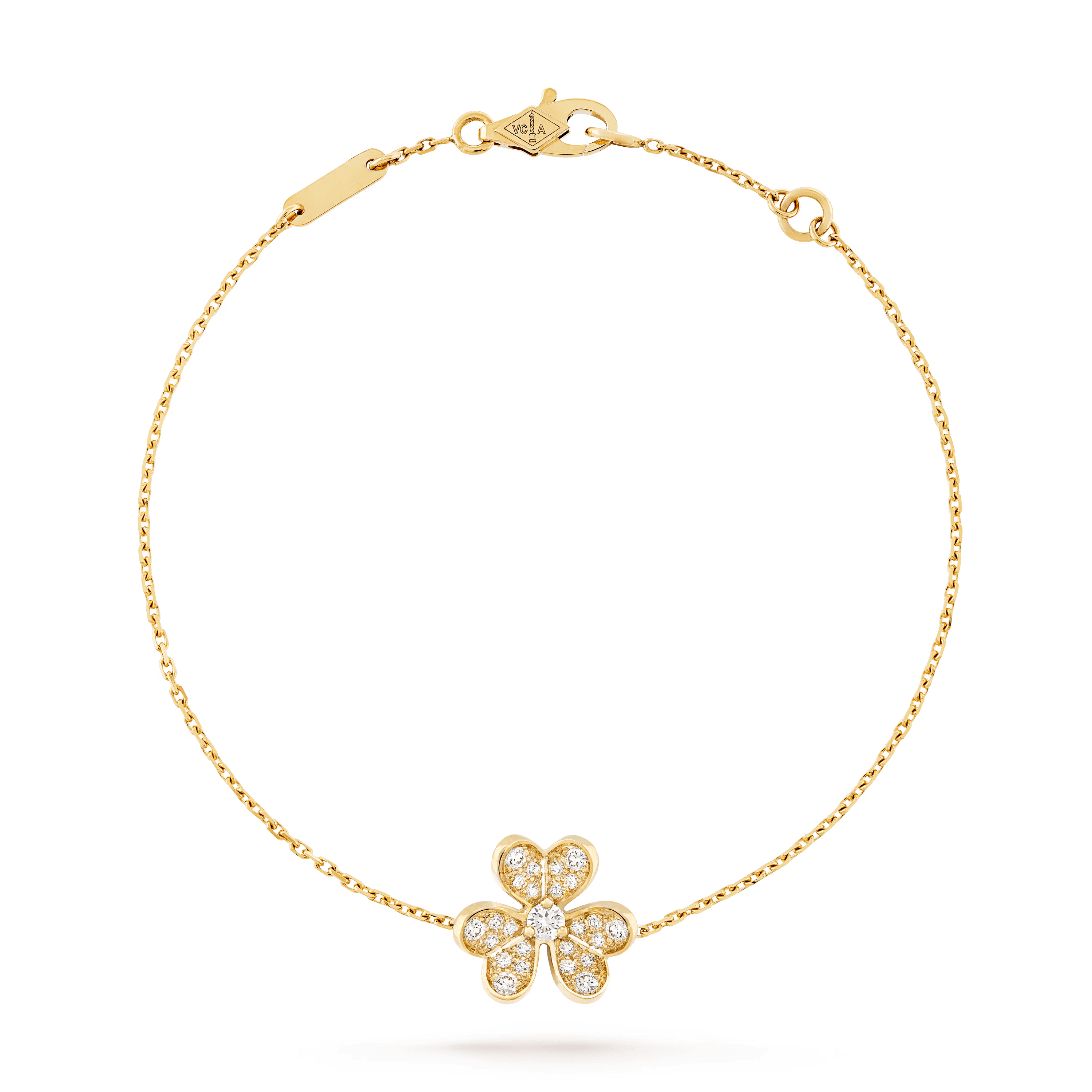 Van Cleef & Arpels. Браслет Frivole, мініатюрна модель із жовтого золота