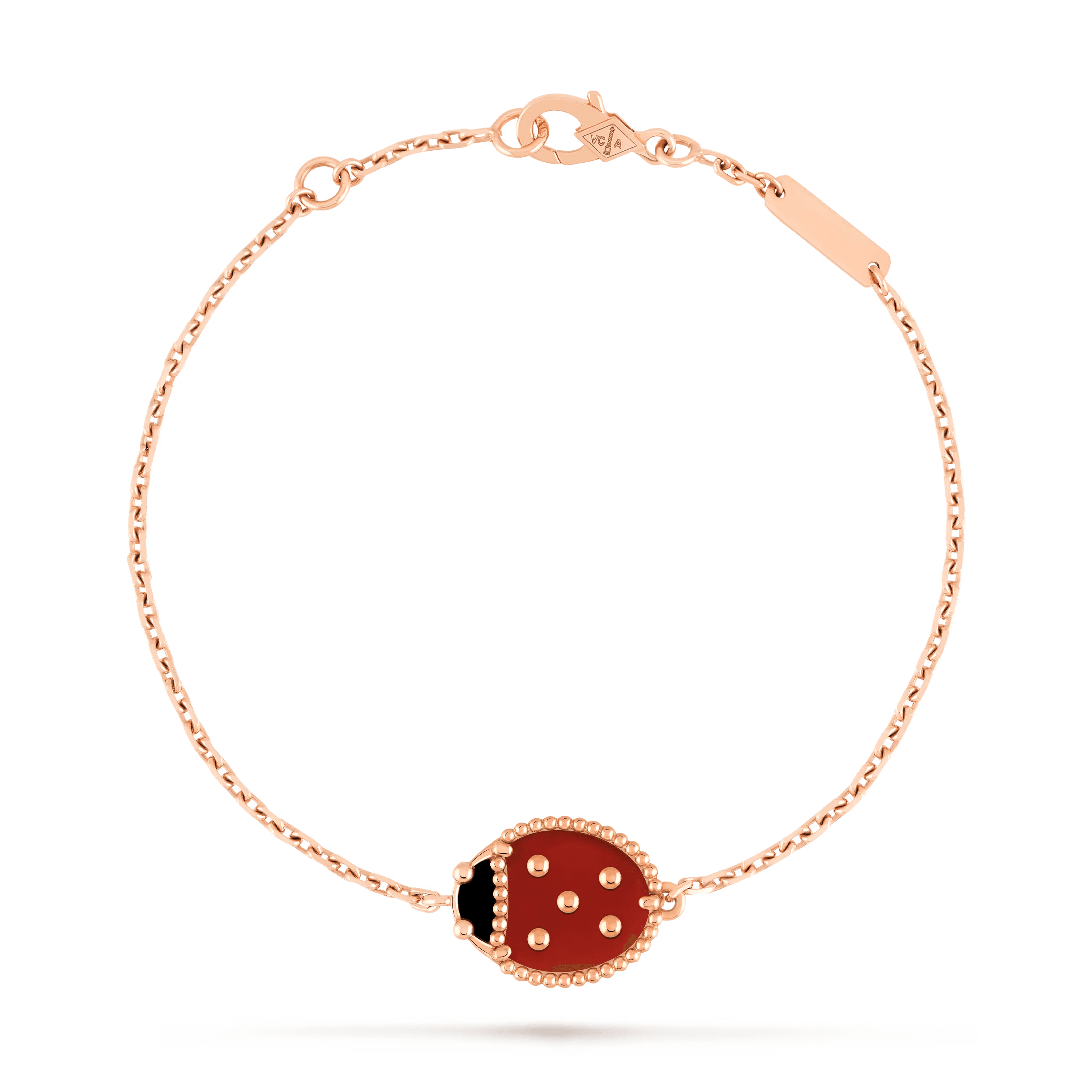 Van Cleef & Arpels. Браслет Lucky Spring, сонечко зі складеними крильцями із рожевого золота