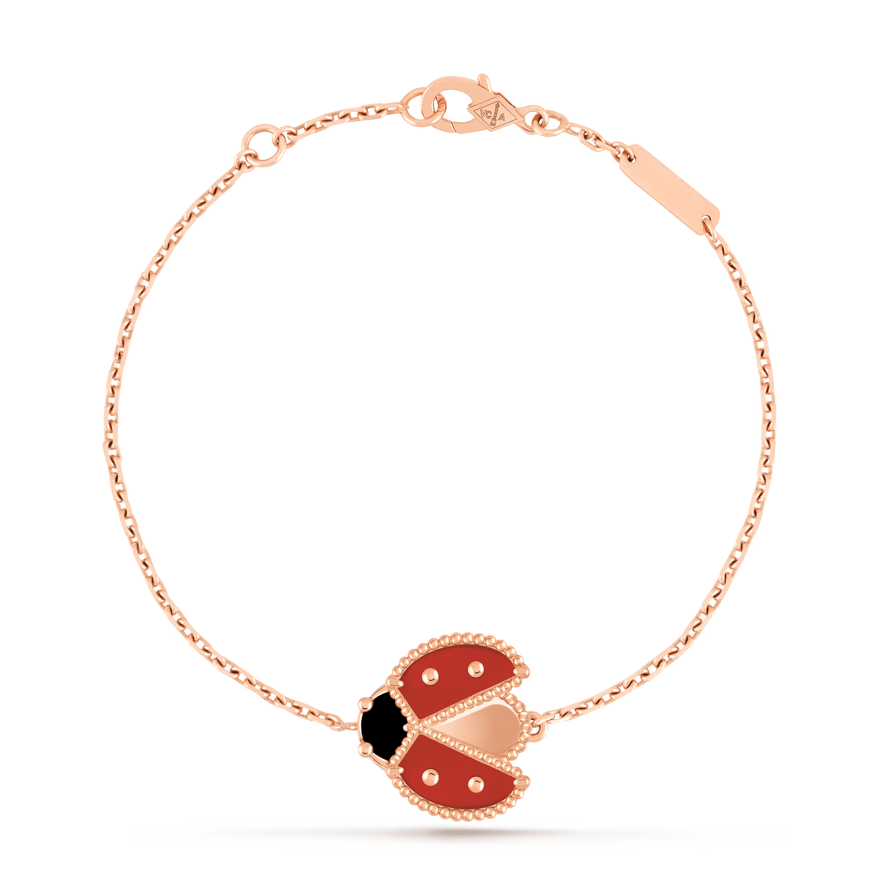 Van Cleef & Arpels. Браслет Lucky Spring, сонечко з розкритими крильцями із рожевого золота
