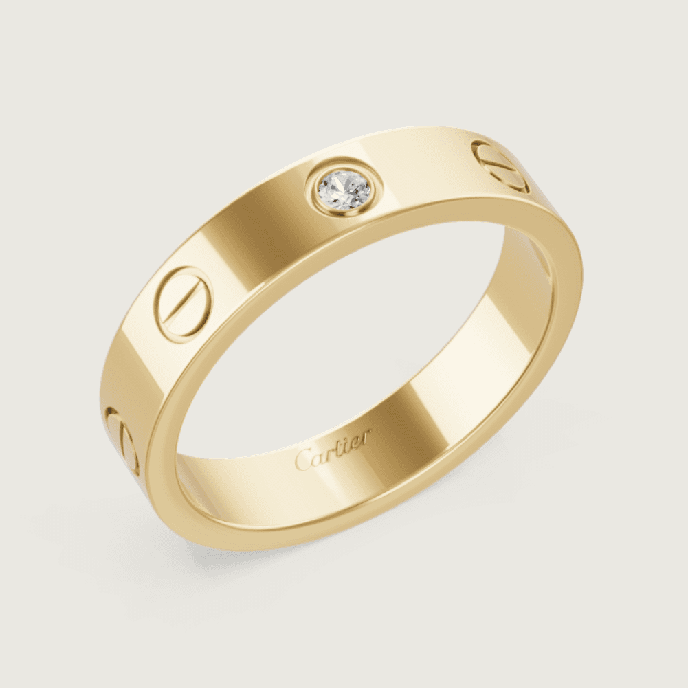 Cartier. Каблучка LOVE , маленька модель із жовтого золота