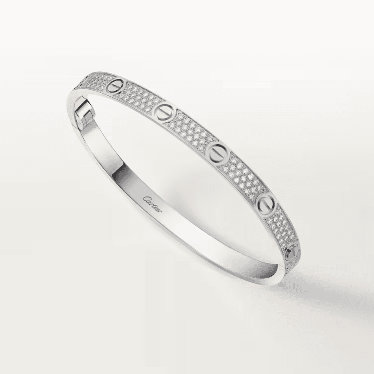 Cartier. Браслет LOVE, середня модель із білого золота