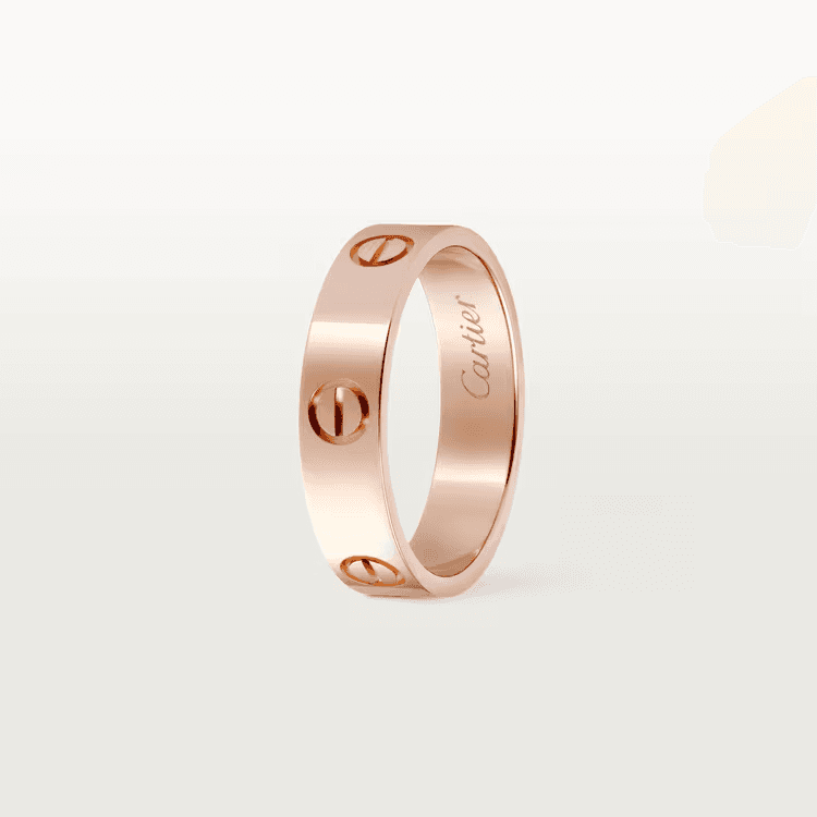 Cartier. Каблучка LOVE , класична модель із рожевого золота