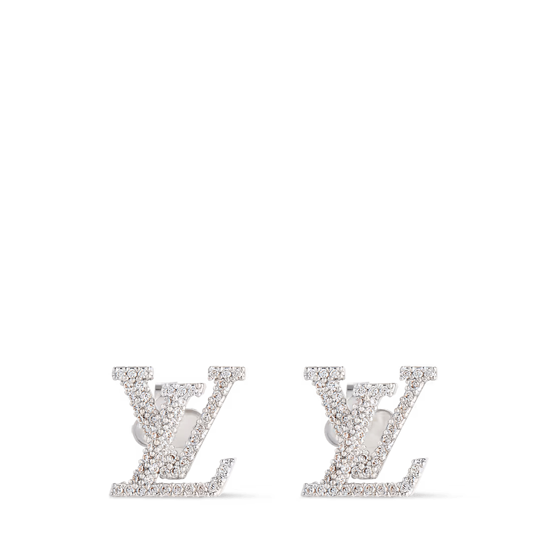 Louis Vuitton. Сережки Iconic з білого золота