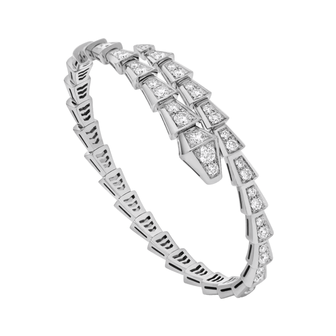 Bvlgari. Браслет Serpenti Viper, біле золото 