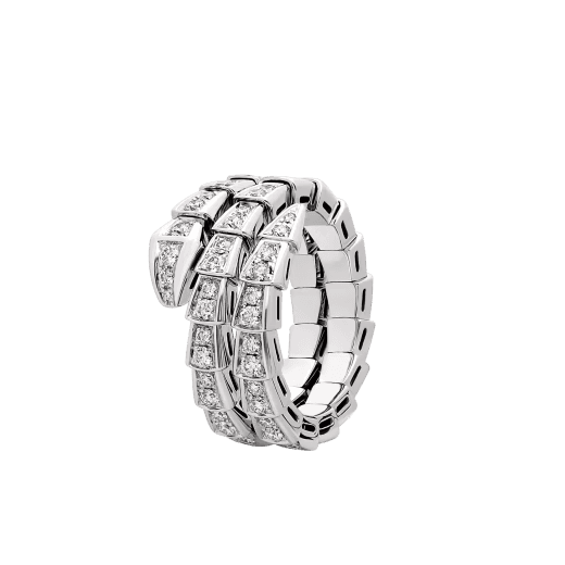 Bvlgari. Каблучка Serpenti Viper, біле золото