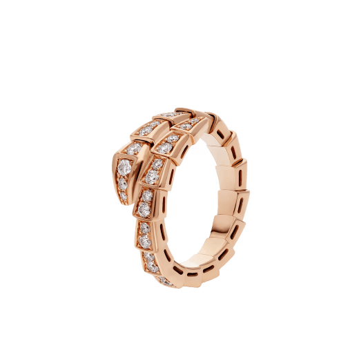 Bvlgari. Каблучка Serpenti Viper, рожеве золото