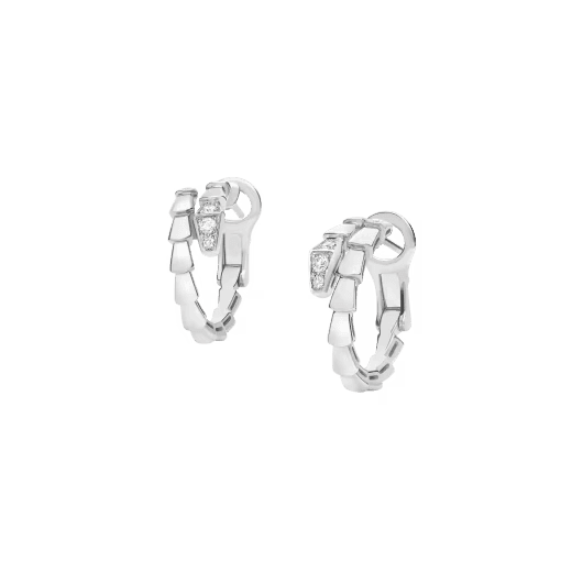 Bvlgari. Сережки Serpenti Viper, біле золото
