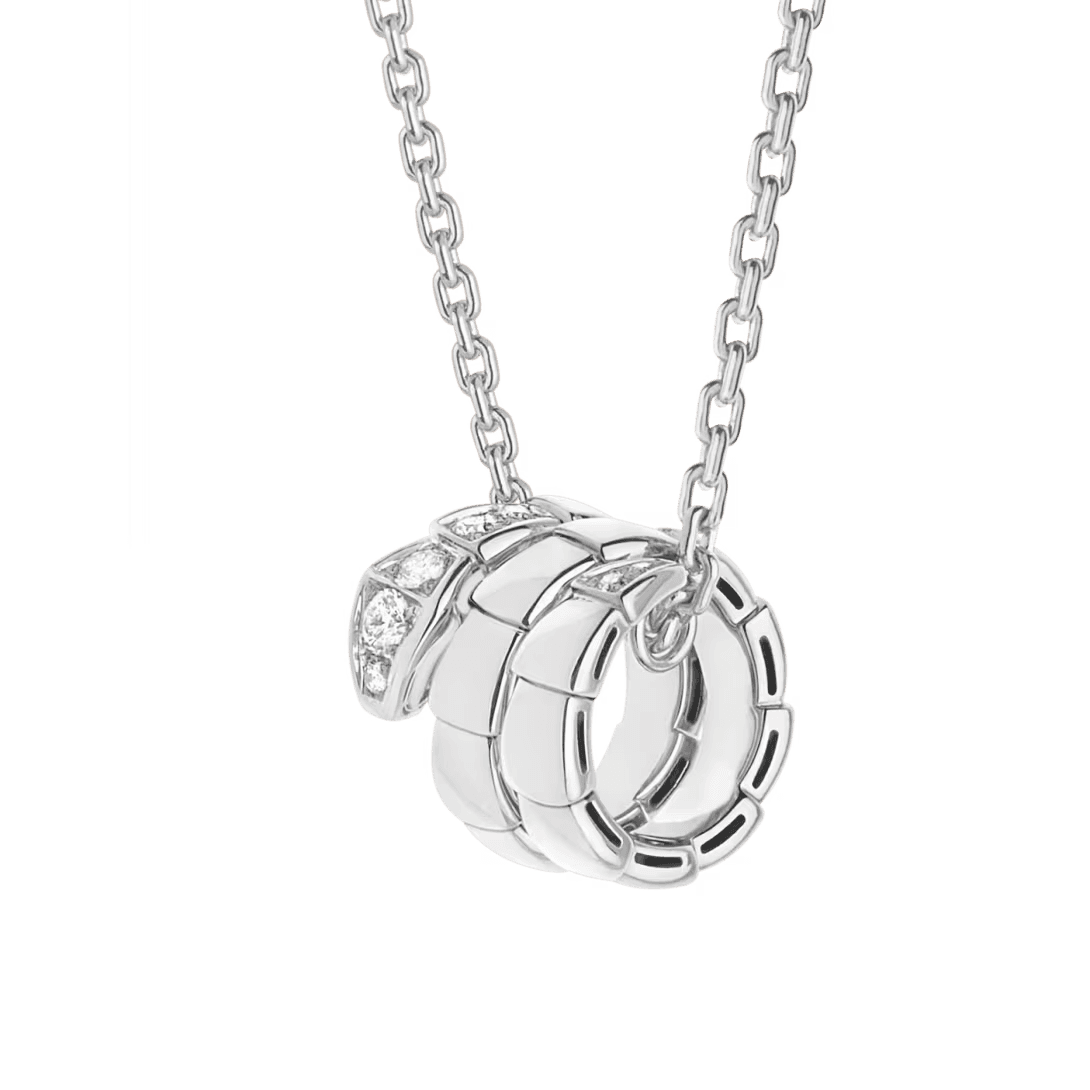 Bvlgari. Підвіска Serpenti Viper, біле золото