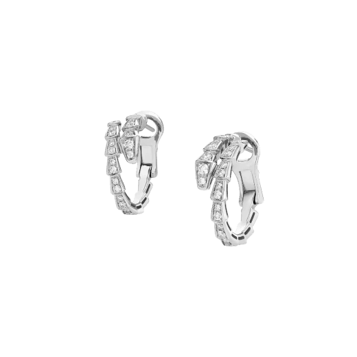 Bvlgari. Сережки Serpenti Viper, біле золото