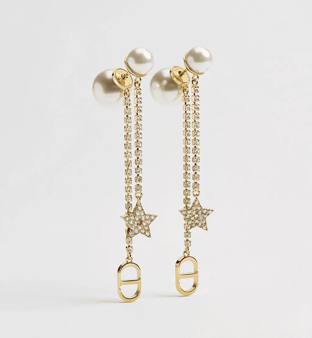 Dior. Сережки Tribales, жовте золото