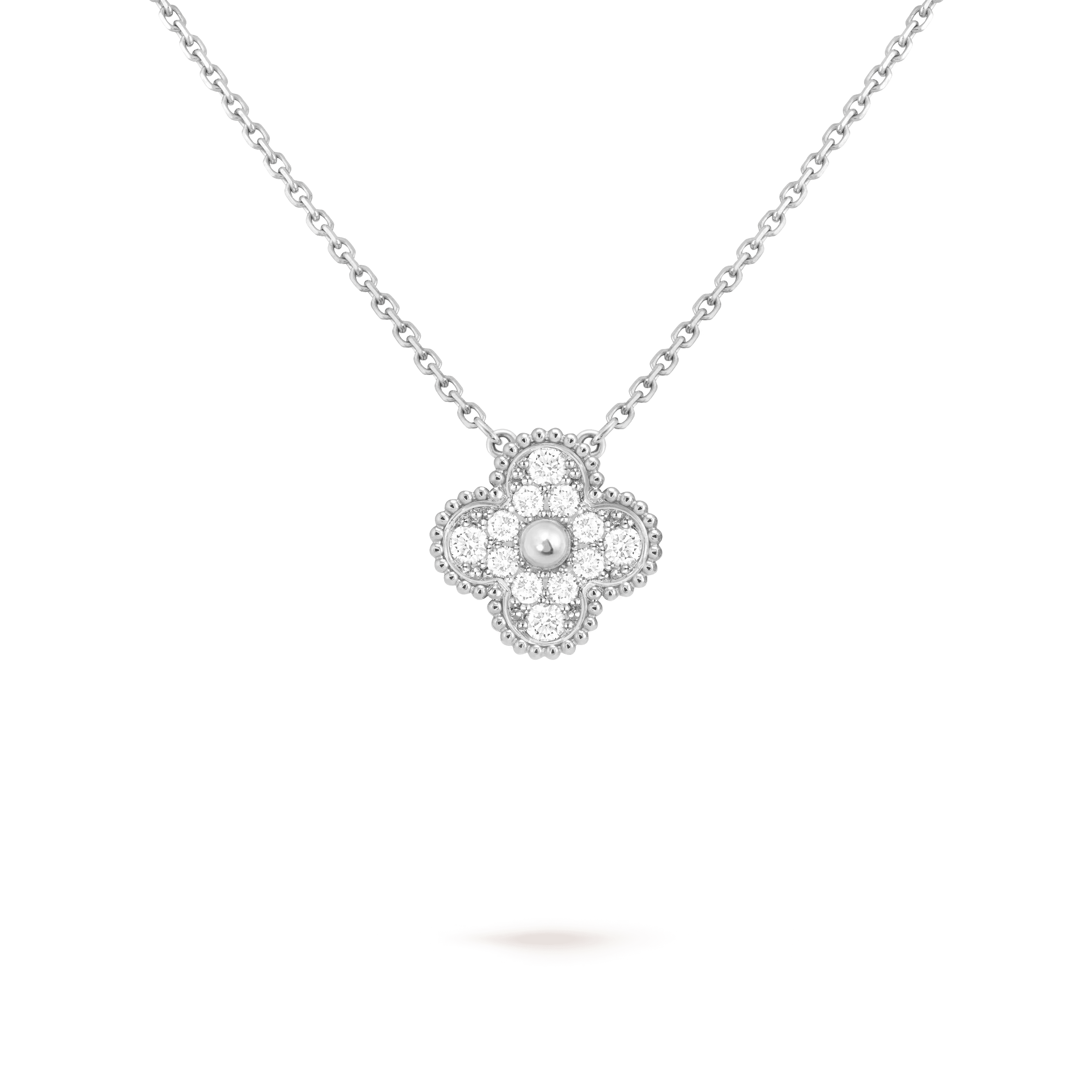 Van Cleef & Arpels. Підвіска Vintage Alhambra із білого золота