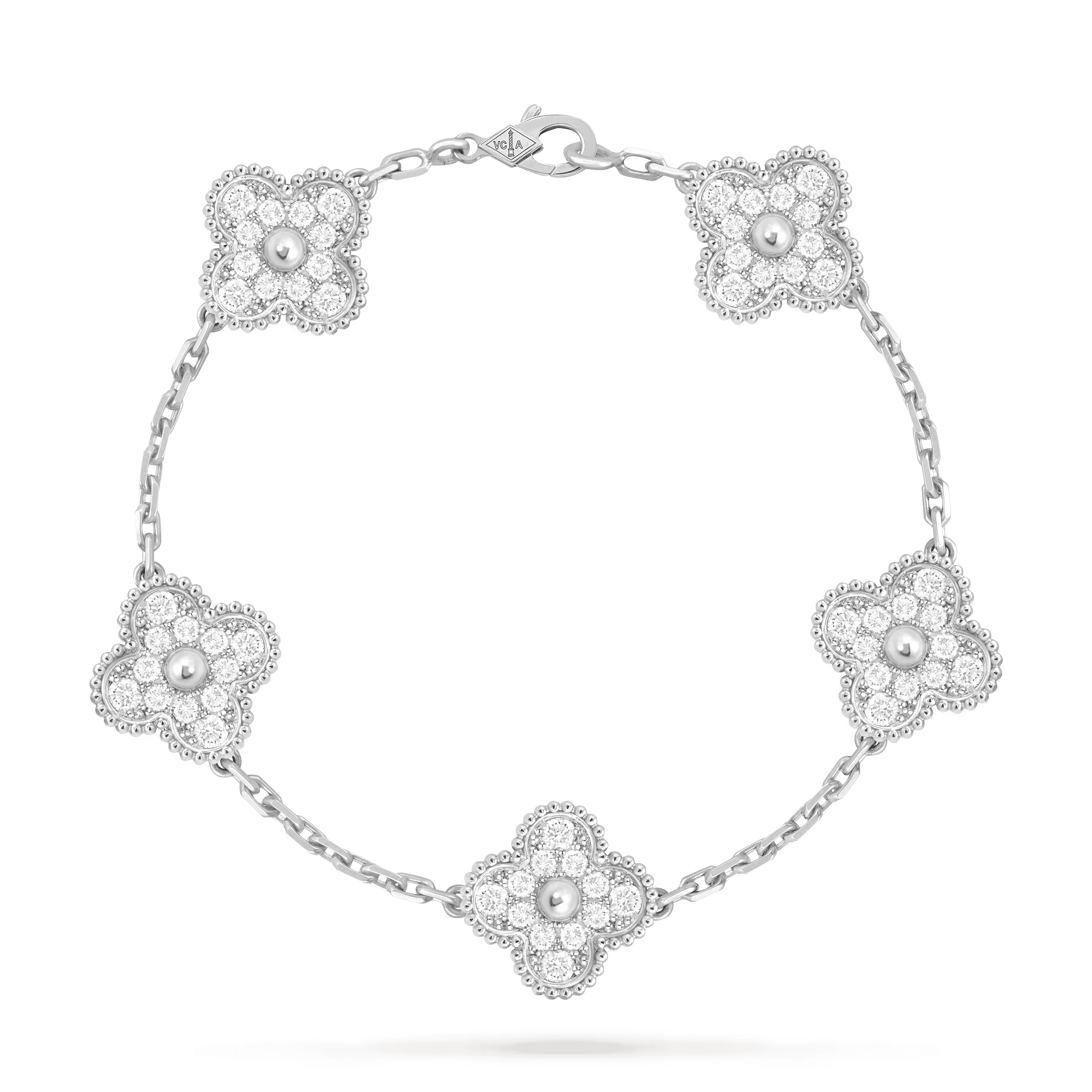 Van Cleef & Arpels. Браслет Vintage Alhambra із білого золота