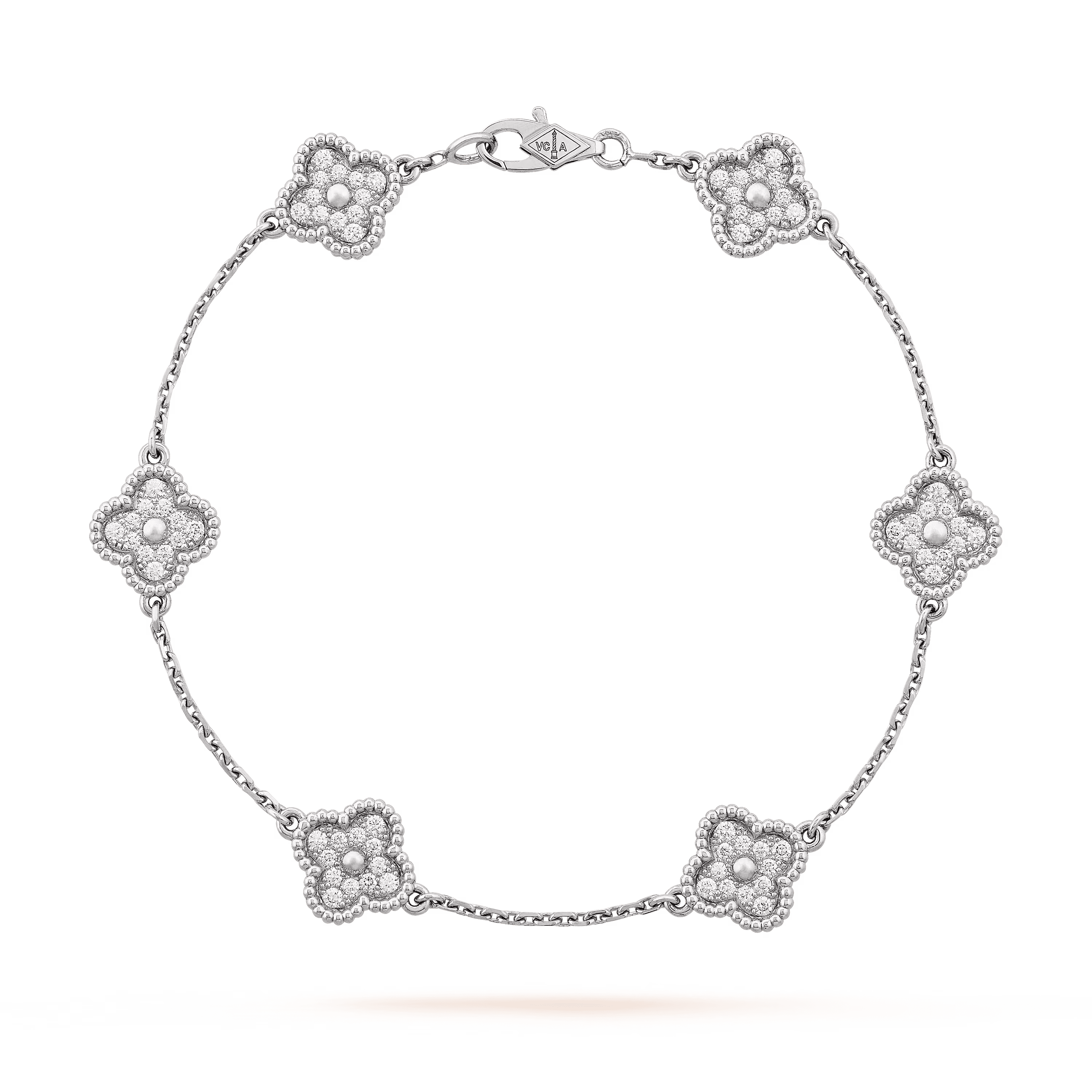 Van Cleef & Arpels. Браслет Sweet Alhambra із білого золота