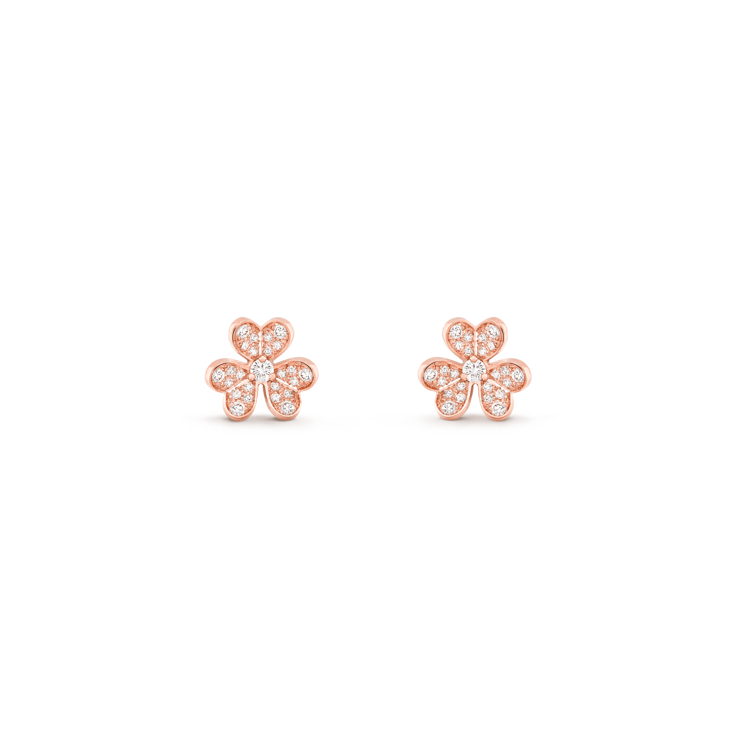 Van Cleef & Arpels. Сережки Frivole із рожевого золота