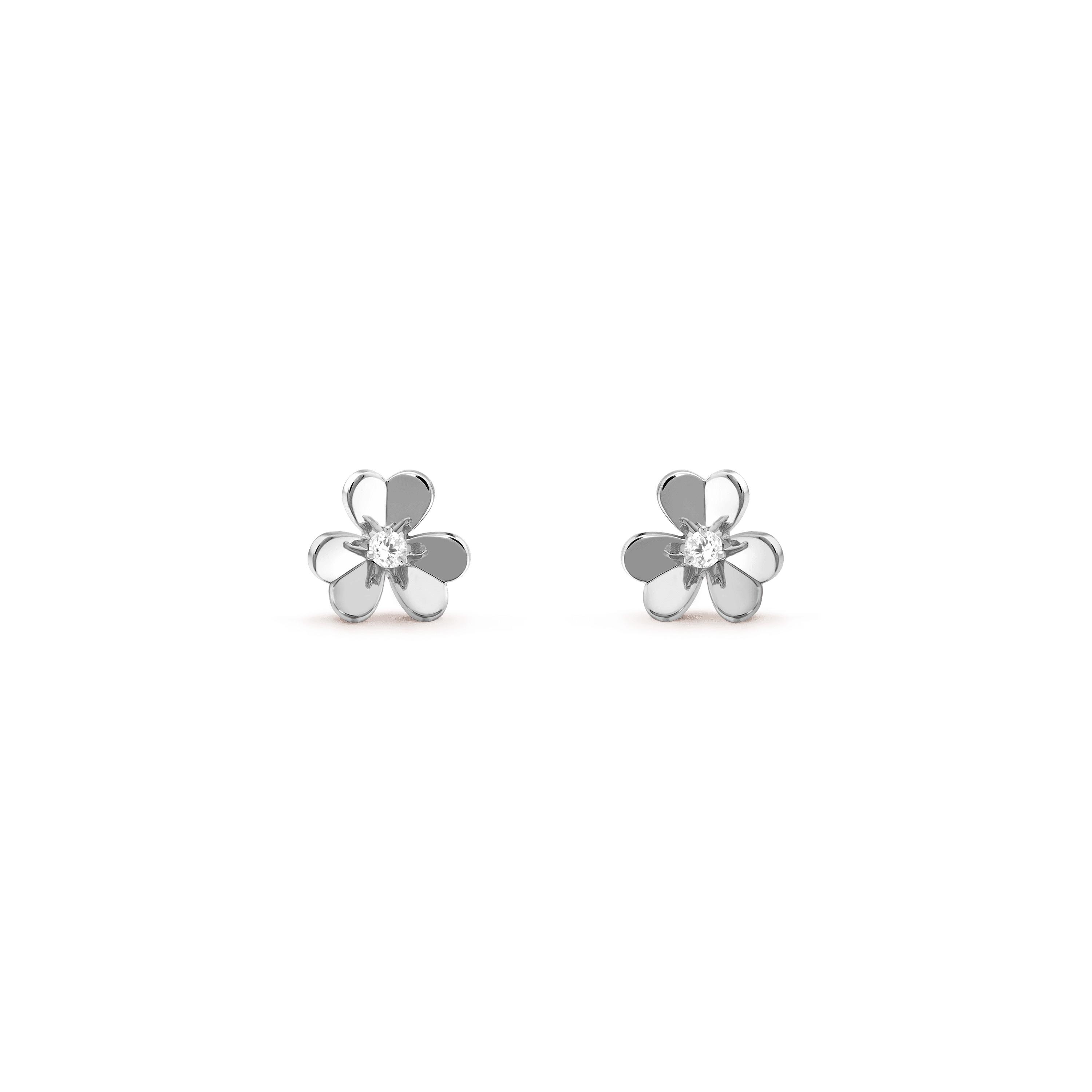 Van Cleef & Arpels. Сережки Frivole із білого золота