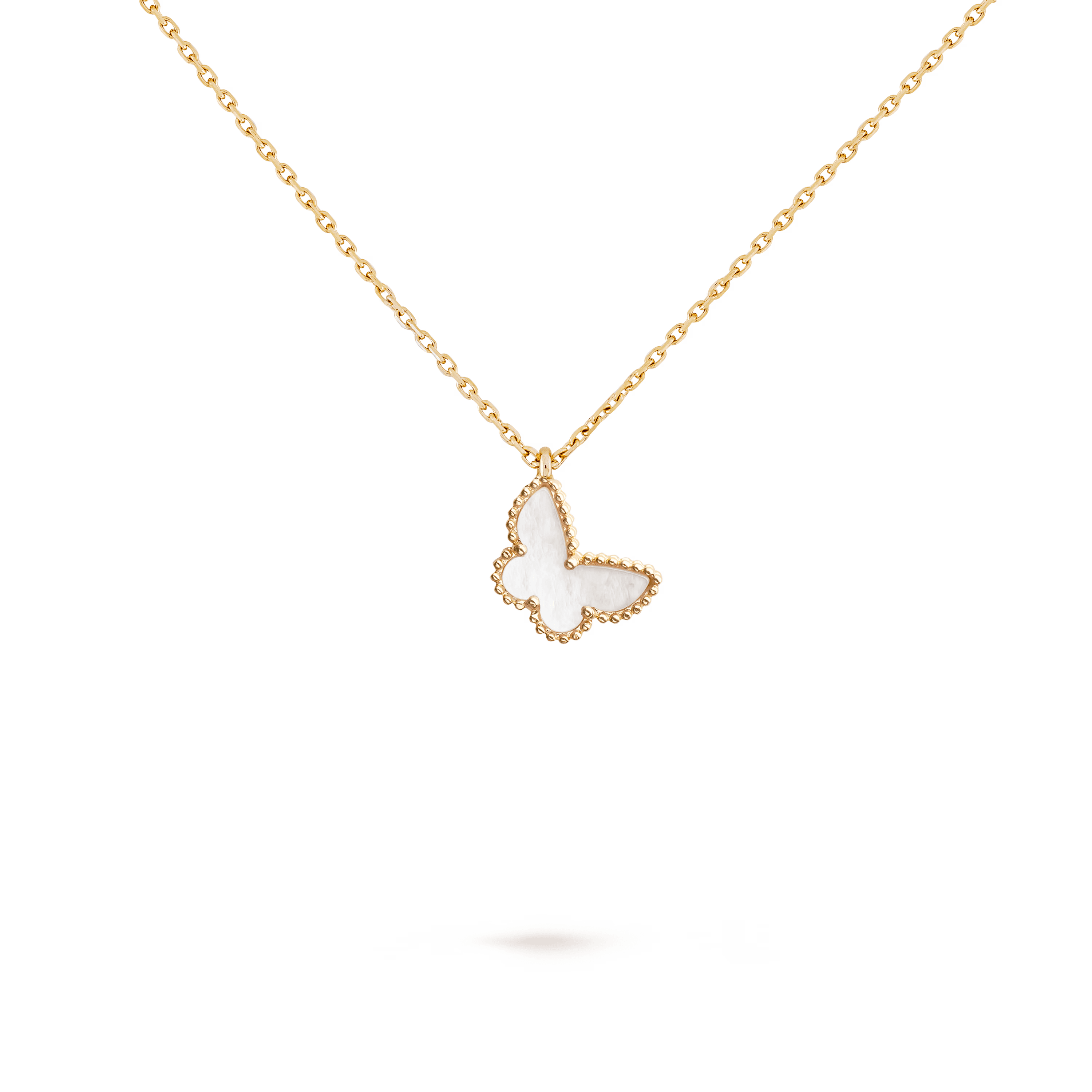 Van Cleef & Arpels. Підвіска Sweet Butterflies із жовтого золота з білим перламутром
