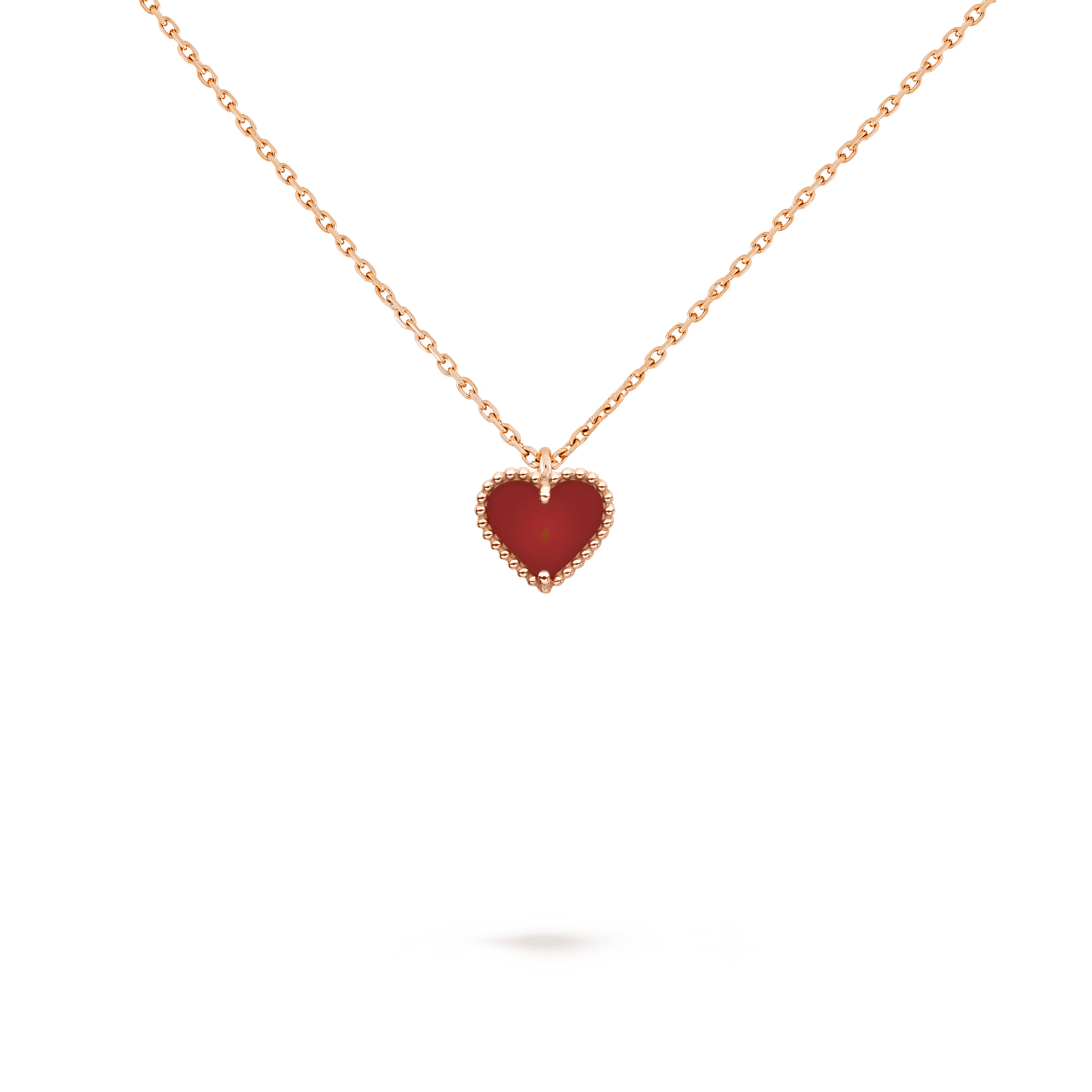 Van Cleef & Arpels. Підвіска Sweet Hearts із рожевого золота з сердоліком