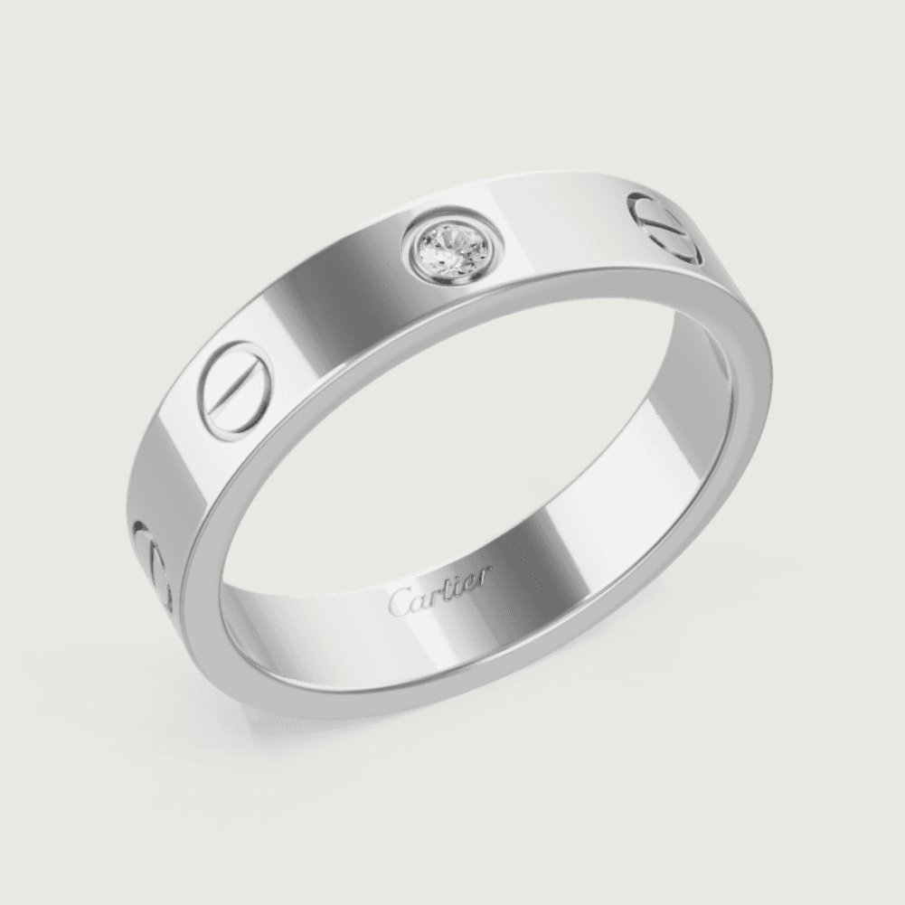 Каблучка LOVE, 1 diamond