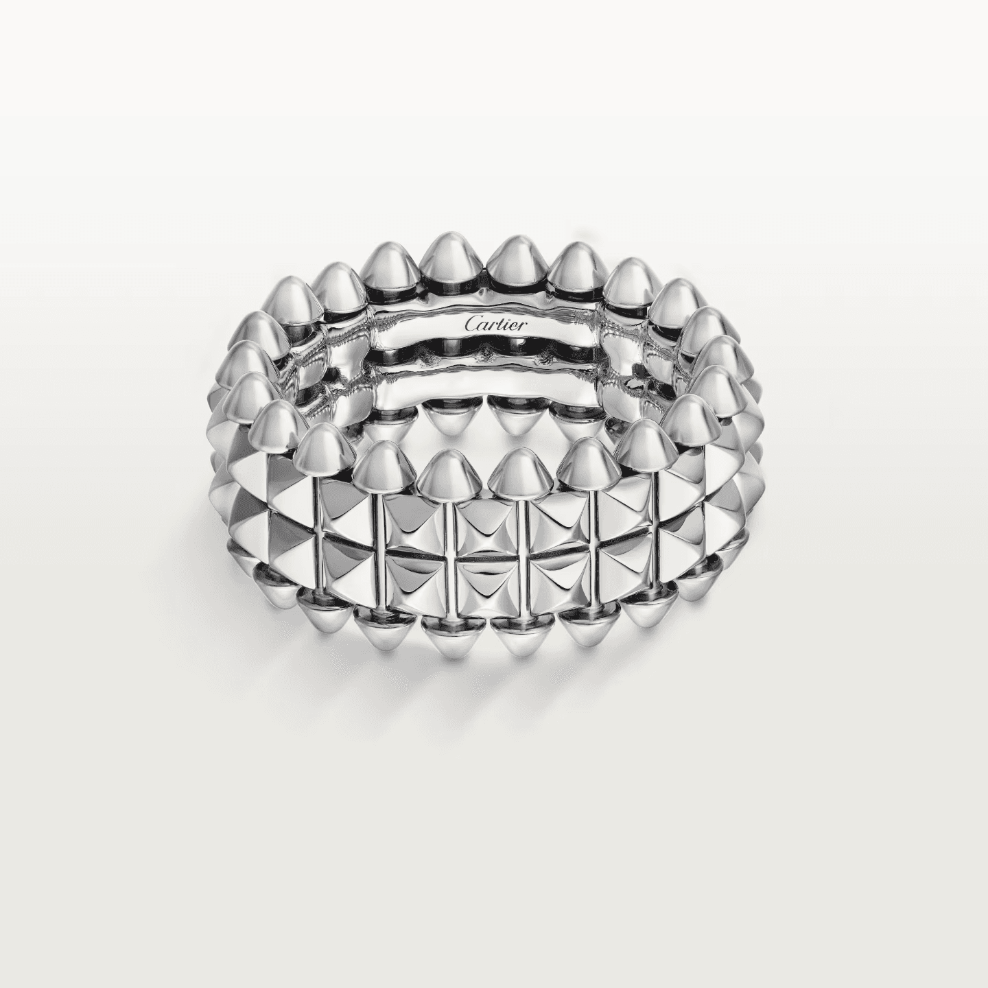 Cartier. Каблучка Clash de Cartier, дворядна із білого золота