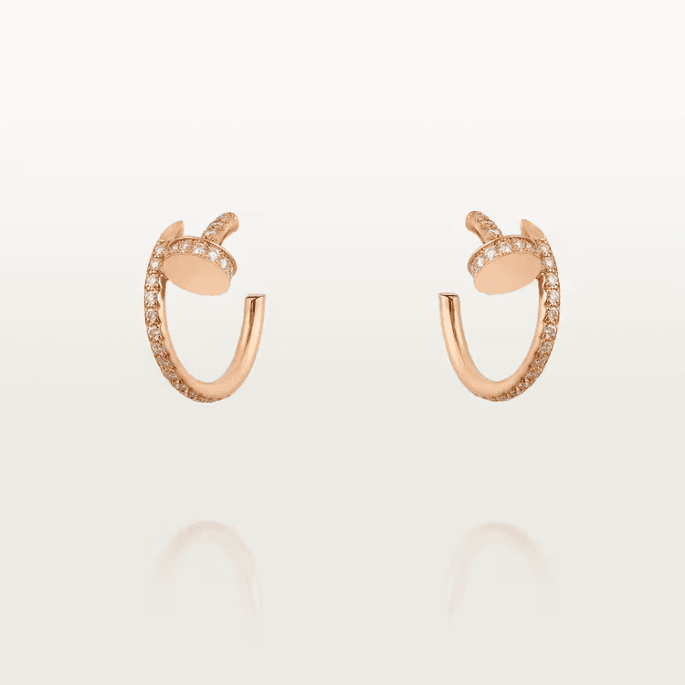Cartier. Сережки-кільця Juste un Clou, маленька модель із рожевого золота