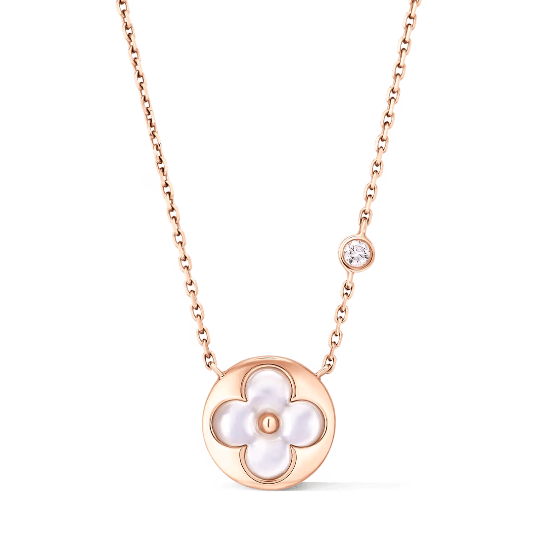 Louis Vuitton. Підвіска Color Blossom BB Sun, рожеве золото, білий перламутр