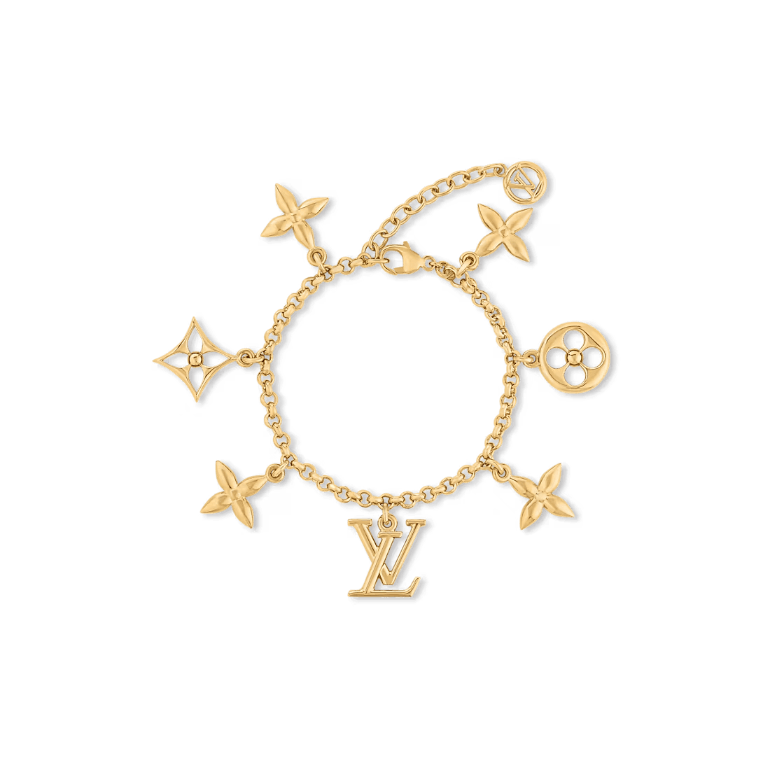 Louis Vuitton. Браслет LV Iconic Charms, жовте золота