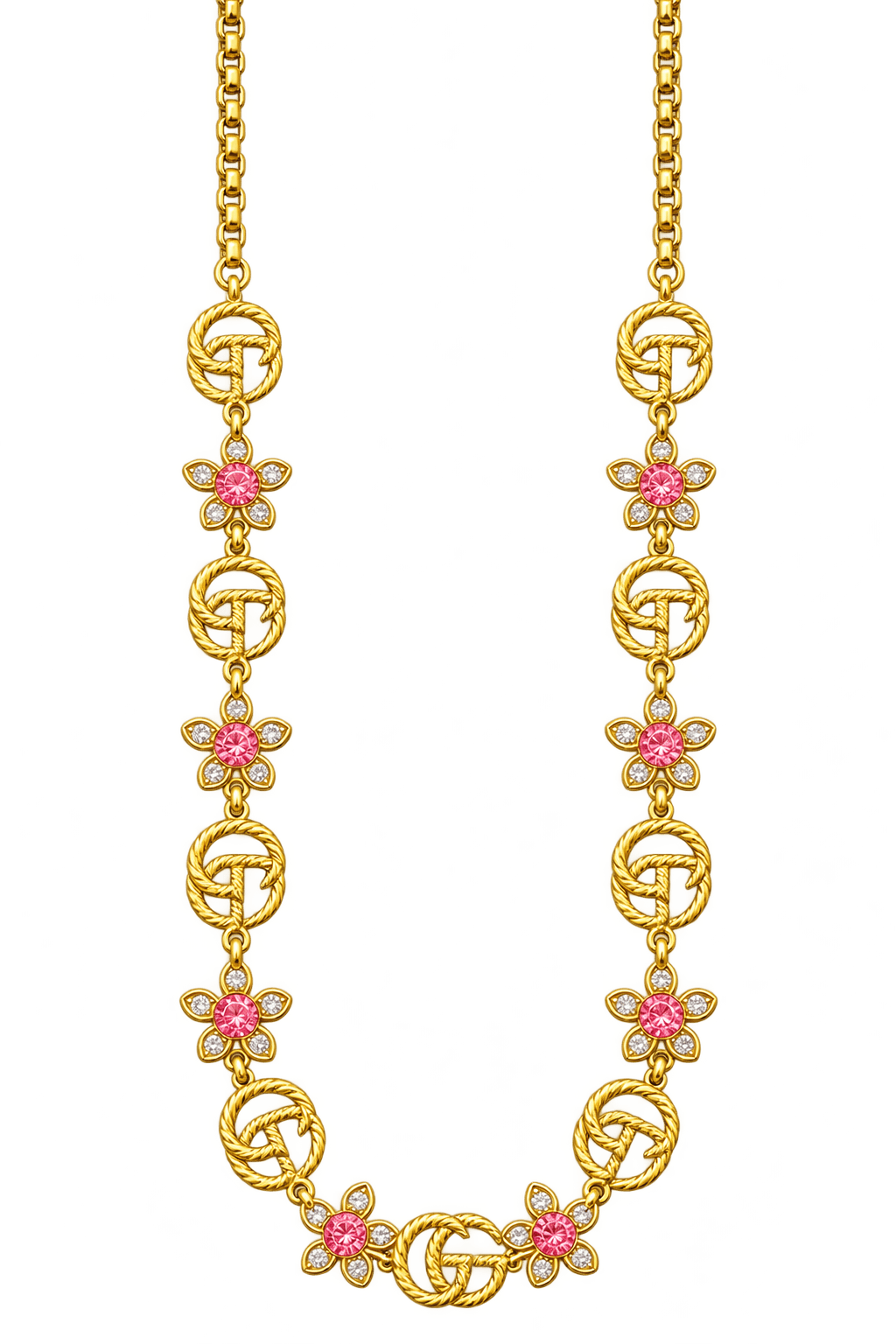 Gucci. Підвіска Crystal Flower, жовте золото