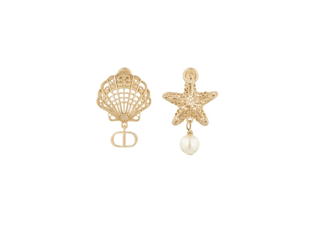 Dior. Сережки Cabinet de Curiosités, жовте золото