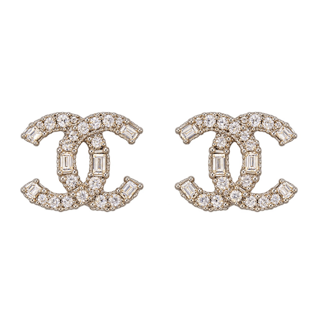 Chanel. Сережки CC Motif Crystal