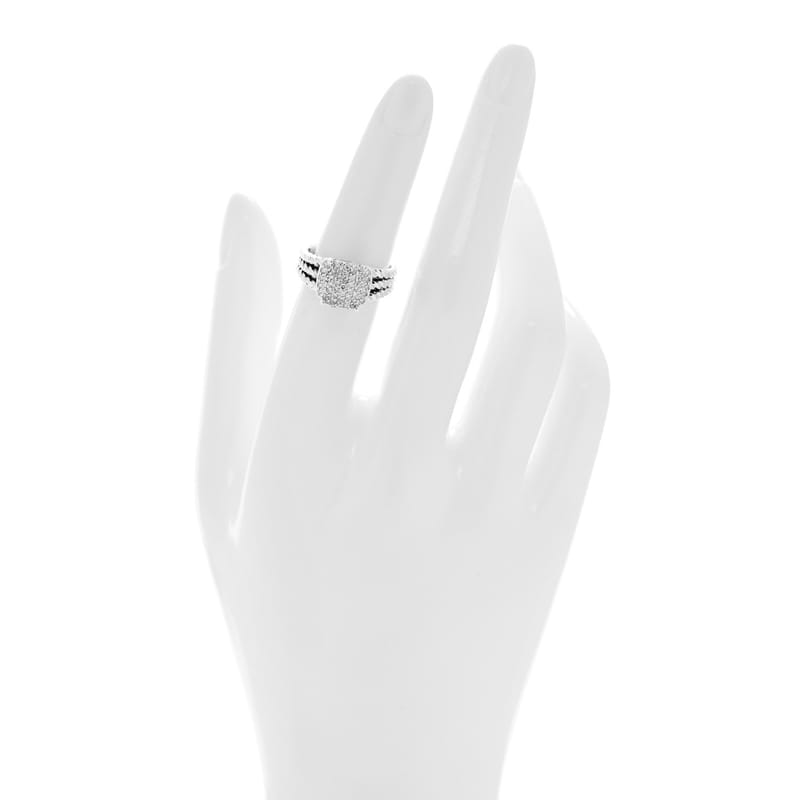 срібло 925 діамант 10mm Petite Wheaton каблучка 51 5.75