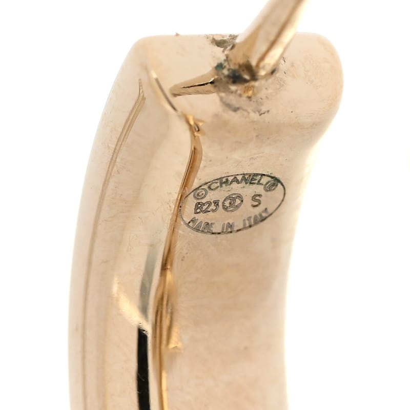 перлина Crystal Baguette No 5 Lock Drop сережки золото Pearly білий