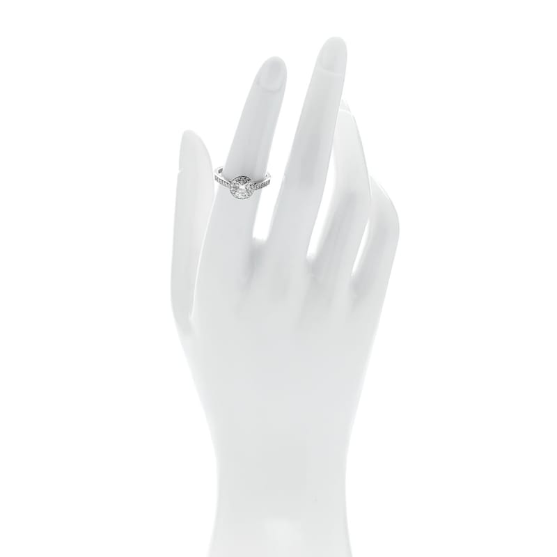 платина діамант .78ct Soleste Round Brilliant Engagement каблучка 52 6