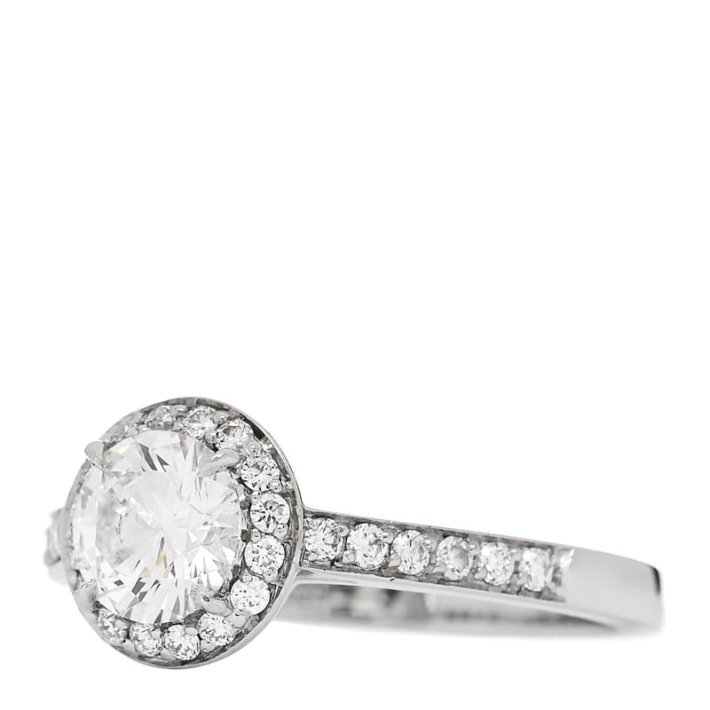 платина діамант .78ct Soleste Round Brilliant Engagement каблучка 52 6