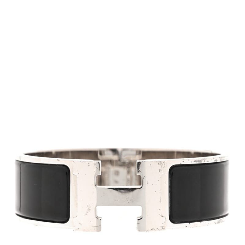 Enamel Wide Clic Clac H браслет GM чорний