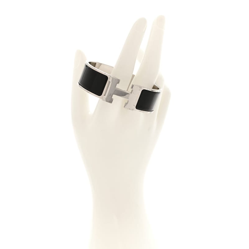 Enamel Wide Clic Clac H браслет GM чорний