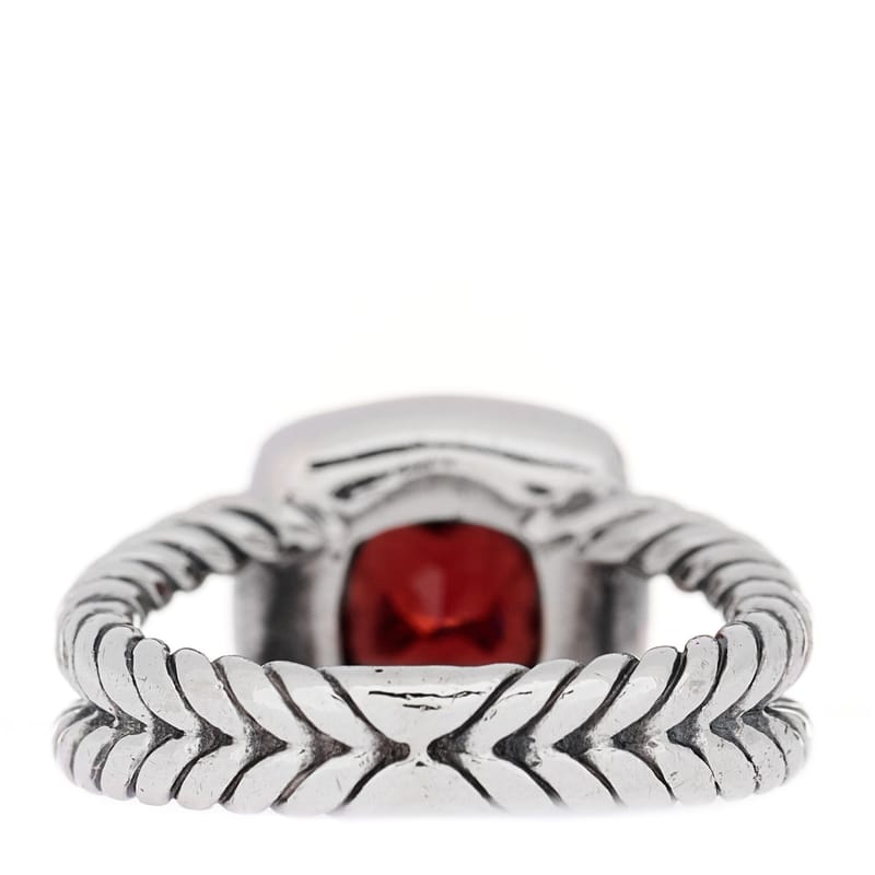 срібло 925 діамант Garnet 7mm Petite Albion каблучка 47 4.25