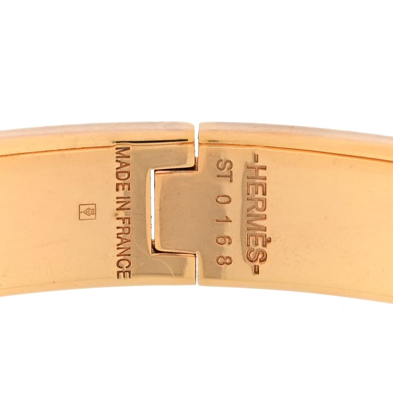 Enamel Narrow Clic Clac H браслет GM Bleu Polaire