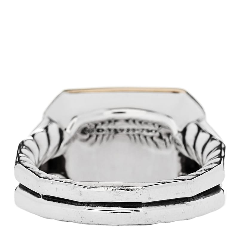 срібло 925 18K жовте золото Amethyst Iolite Three Stone Novella каблучка 52 6