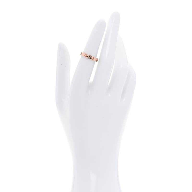 18K рожеве золото діамант 4mm LOVE Wedding обручка каблучка 50 5.25