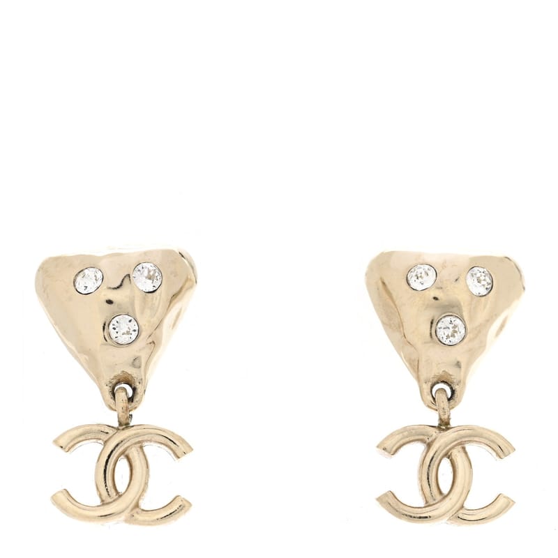 Crystal CC Drop сережки золото