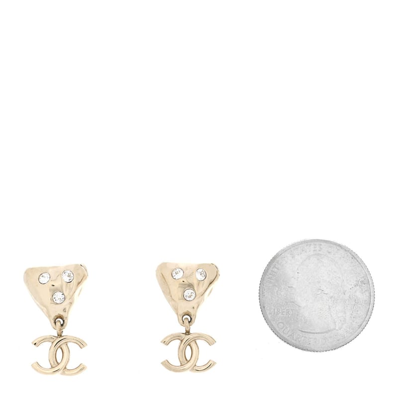 Crystal CC Drop сережки золото
