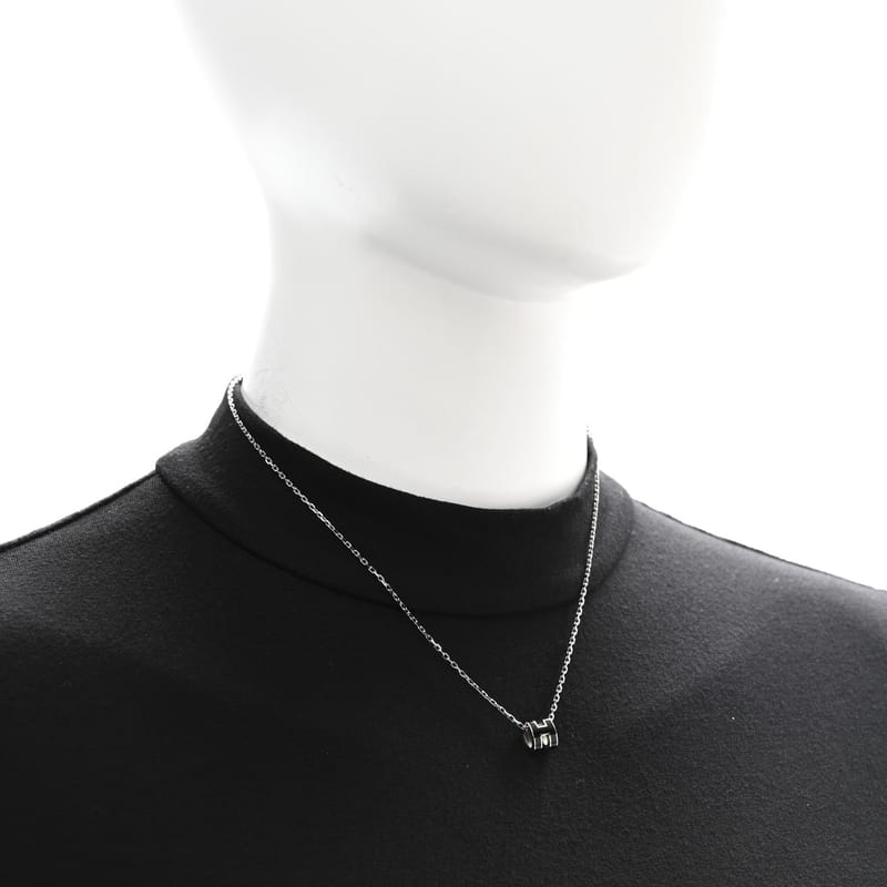 Lacquered Palladium Mini Pop H підвіска кольє чорний
