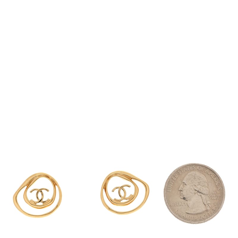 Metal CC Swirl сережки золото