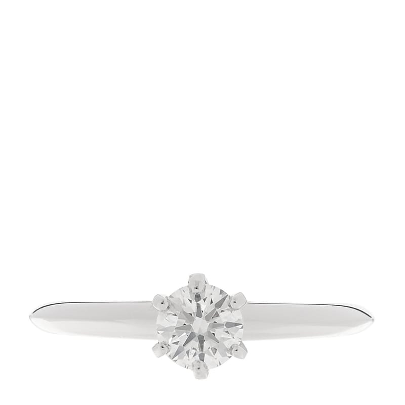 платина діамант .41ct Solitaire Engagement каблучка 51 5.75