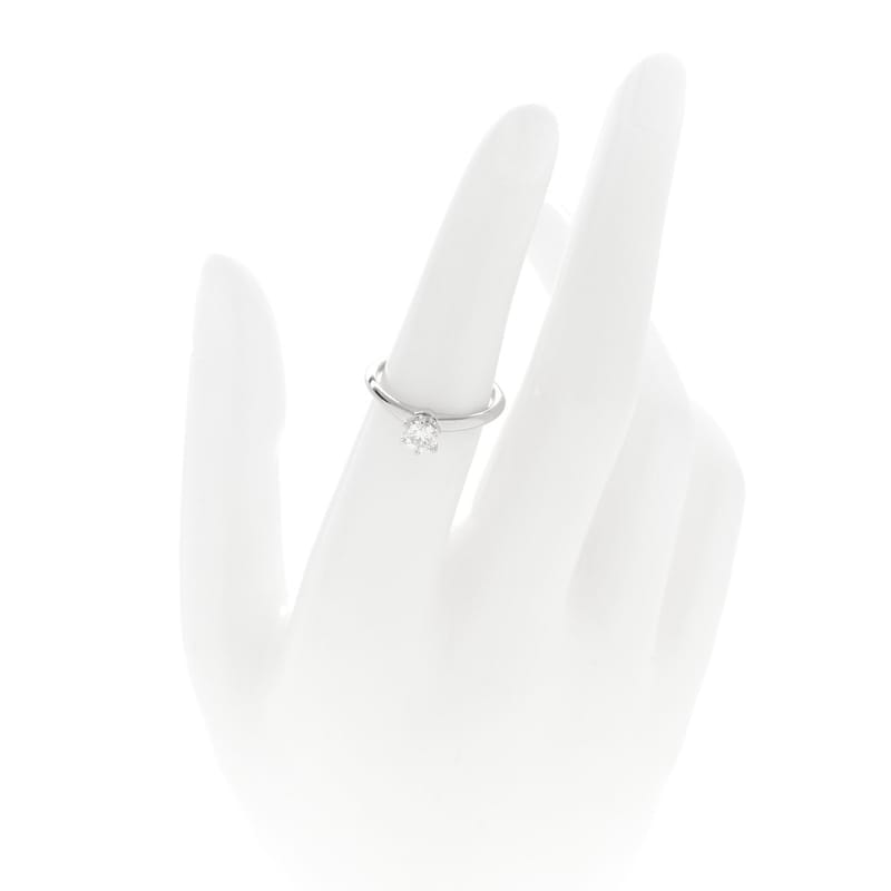 платина діамант .41ct Solitaire Engagement каблучка 51 5.75