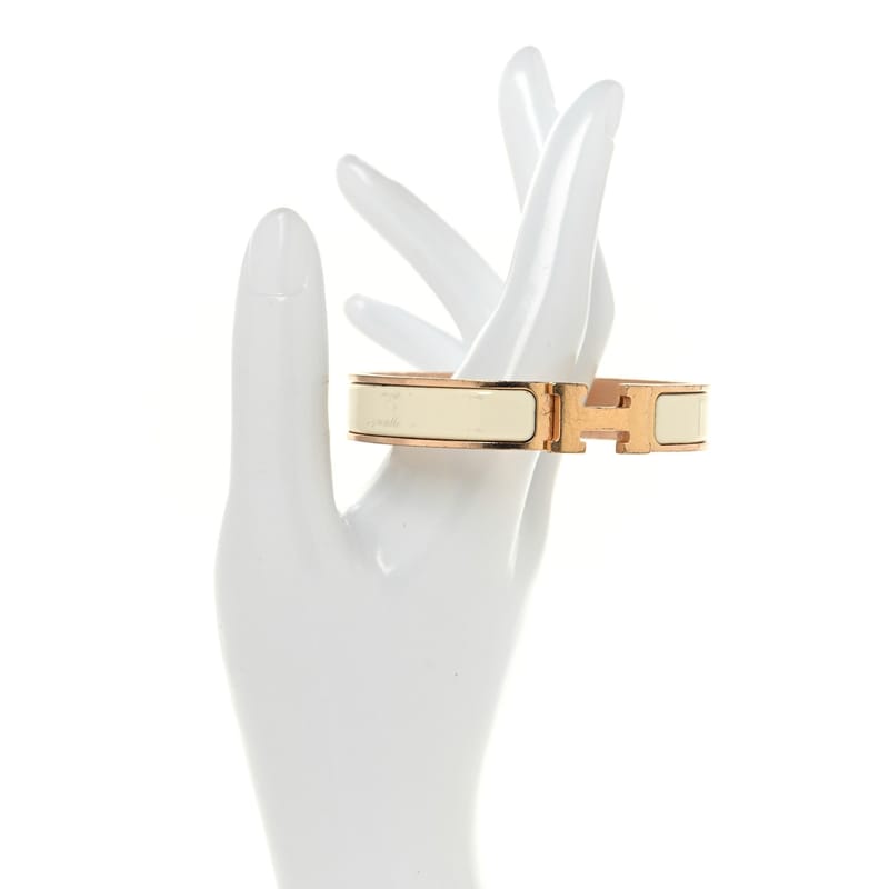 Enamel Narrow Clic Clac H браслет GM Craie