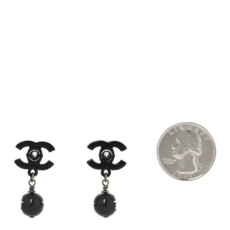 Enamel Bead CC Coco Drop сережки чорний