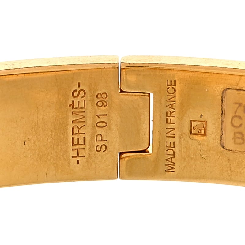 Enamel Narrow Clic Clac H браслет PM білий